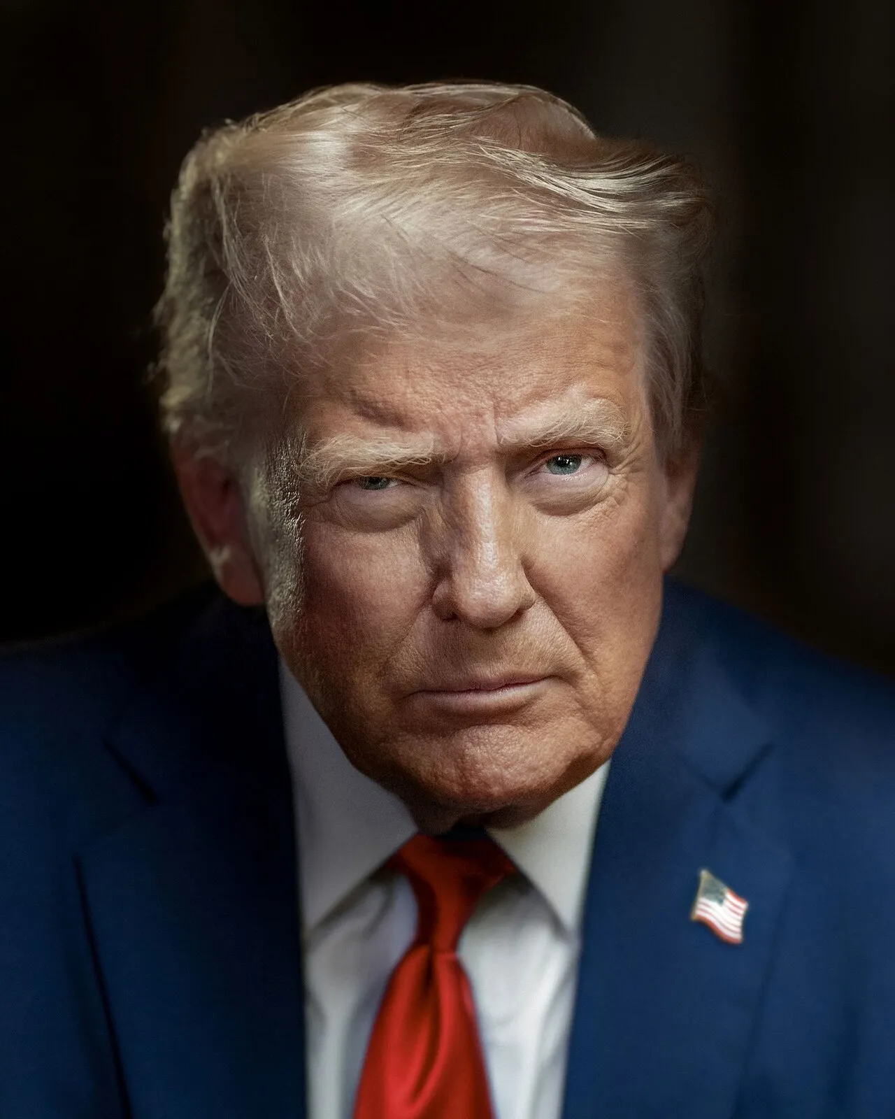 Officieel presidentieel portret van Donald Trump